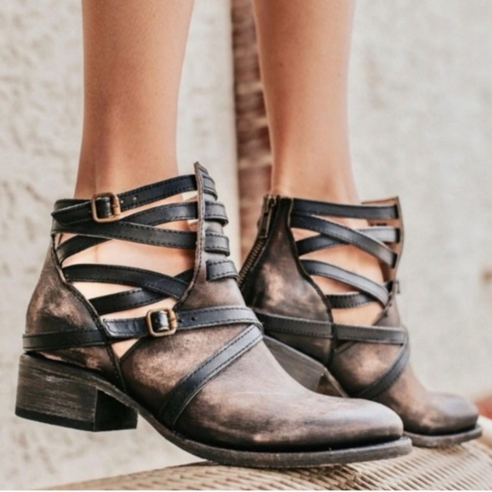 Freebird by Steven Brown and Black Ankle Boots